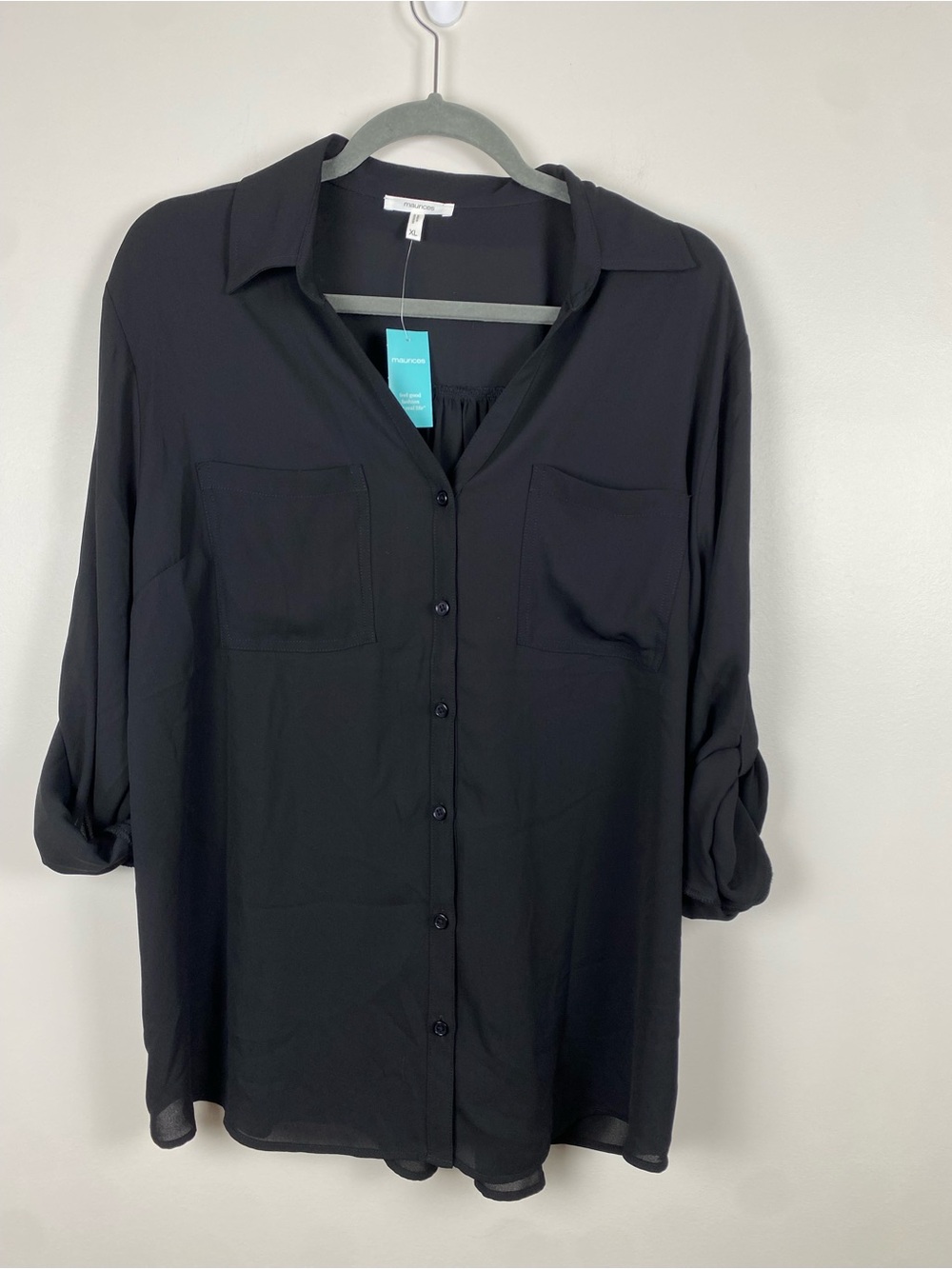 NWT Maurices Black Women's Top